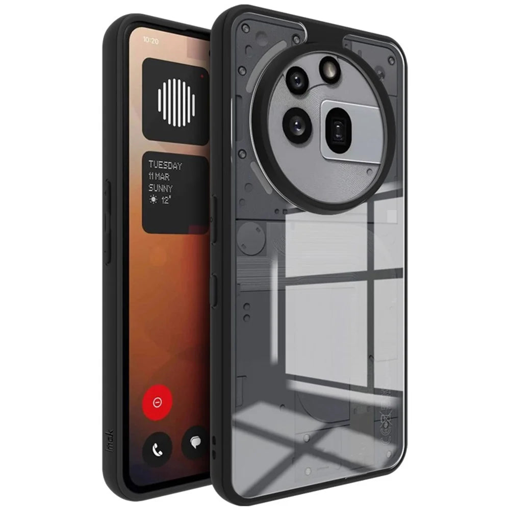 IMAK UX-9A Series for Nothing Phone (3a) Pro Case Clear TPU PC Phone Cover Reinforced Corners - 2