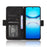 For vivo Y39 5G Leather Case Phone Wallet Cover with Multiple Card Slots - Black - 5