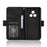 For Realme P3 Pro 5G Leather Case Phone Wallet Cover with Multiple Card Slots - Black - 6