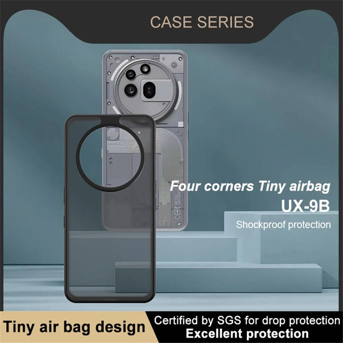 IMAK UX-9B Series For Nothing Phone (3a) Pro Case Tiny Airbag PC TPU Matte Phone Cover - 5