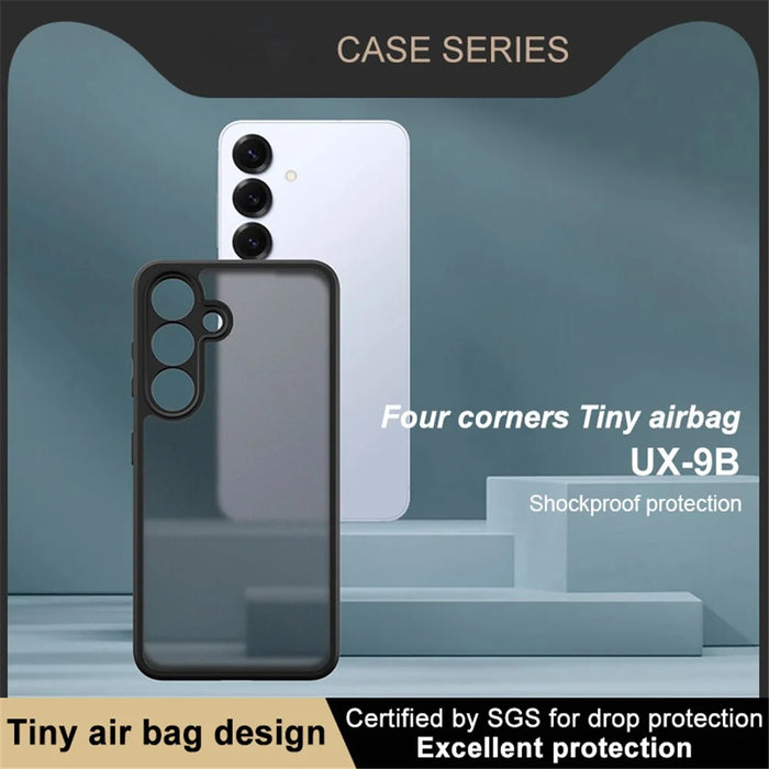 IMAK UX-9B Series For Samsung Galaxy S25 Case Tiny Airbag PC TPU Matte Phone Cover - 5