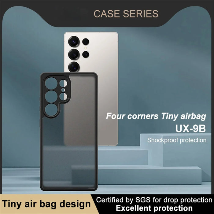 IMAK UX-9B Series For Samsung Galaxy S25 Ultra Case Tiny Airbag PC TPU Matte Phone Cover - 5