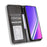 For Realme P3 Pro 5G Retro PU Leather Case Phone Wallet Stand Cover - Black - 5