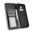 For Realme P3 Pro 5G Retro PU Leather Case Phone Wallet Stand Cover - Black - 6