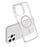 For iPhone 14 Pro Phone Case Compatible with MagSafe Glitter PC + TPU Hybrid Shockproof Cover - White - 7