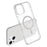 For iPhone 15 Plus / 14 Plus Phone Case Compatible with MagSafe Glitter PC + TPU Hybrid Shockproof Cover - White - 5