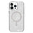 For iPhone 15 Pro Max Phone Case Compatible with MagSafe Glitter PC + TPU Hybrid Shockproof Cover - White - 2