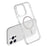 For iPhone 15 Pro Max Phone Case Compatible with MagSafe Glitter PC + TPU Hybrid Shockproof Cover - White - 5