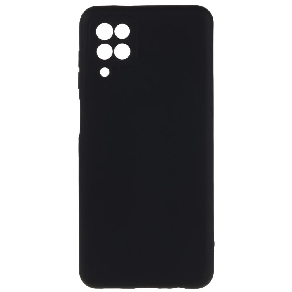 2.0mm Thick Arc Edge TPU Cover for Samsung Galaxy A22 4G (EU Version), Liquid Silicone Texture Phone Drop-proof Case - Black - 2