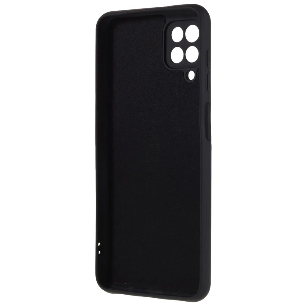 2.0mm Thick Arc Edge TPU Cover for Samsung Galaxy A22 4G (EU Version), Liquid Silicone Texture Phone Drop-proof Case - Black - 5