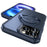 For iPhone 16 Pro Max Case with Magnetic Kickstand TPU + PC Anti Drop Phone Cover - Sapphire - 2