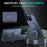 For iPhone 16 Pro Max Case with Magnetic Kickstand TPU + PC Anti Drop Phone Cover - Sapphire - 5