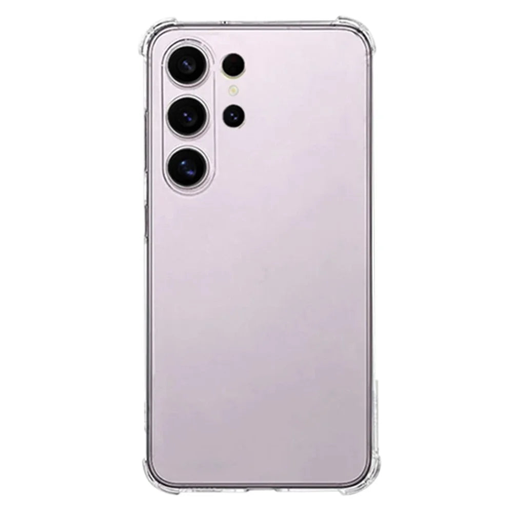 SHANWO For Samsung Galaxy S25 Ultra TPU Clear Case 1.5mm Shockproof Mobile Back Cover - 1