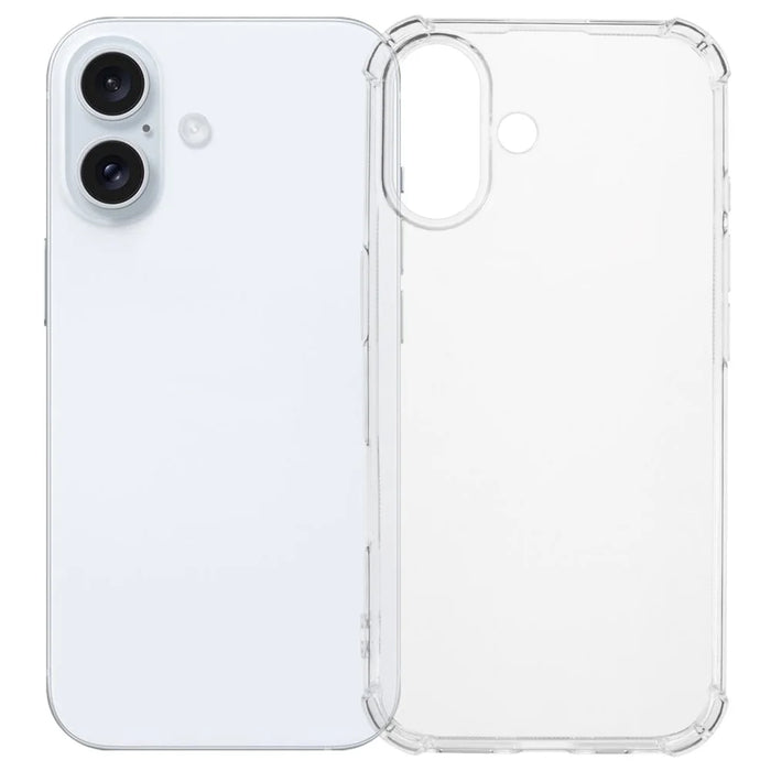 SHANWO For iPhone 16 Plus TPU Clear Case 1.5mm Shockproof Mobile Back Cover - 1