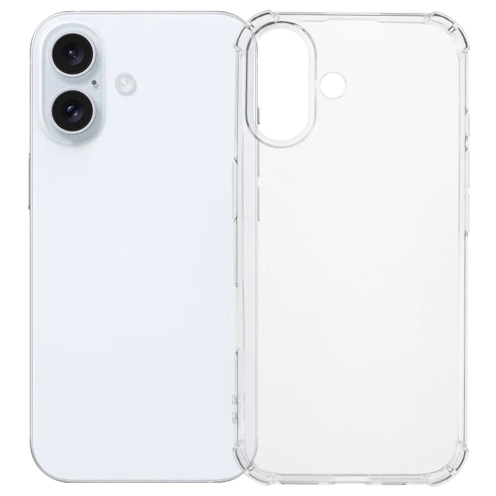 SHANWO For iPhone 16 TPU Clear Case 1.5mm Shockproof Mobile Back Cover - 1