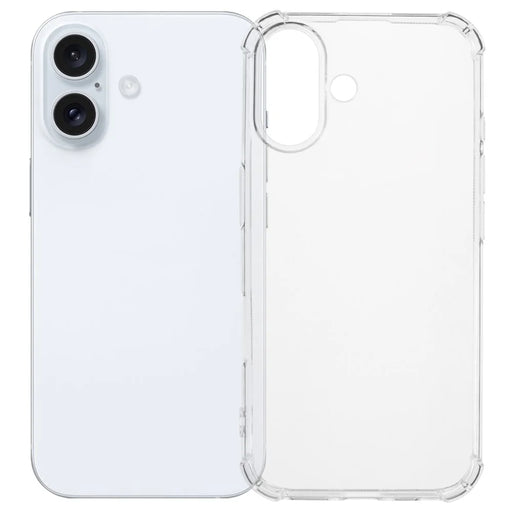 SHANWO For iPhone 16 TPU Clear Case 1.5mm Shockproof Mobile Back Cover - 1