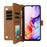 For ZTE Blade V70 Max / nubia V70 Max Wallet Case with Shoulder / Wrist Strap Leather Phone Cover Stand - Brown - 2