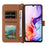 For ZTE Blade V70 Max / nubia V70 Max Wallet Case with Shoulder / Wrist Strap Leather Phone Cover Stand - Brown - 4