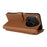 For ZTE Blade V70 Max / nubia V70 Max Wallet Case with Shoulder / Wrist Strap Leather Phone Cover Stand - Brown - 6