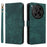 For ZTE Blade V70 Max / nubia V70 Max Case Wallet RFID Blocking PU Leather Cover Viewing Stand - Green - 1
