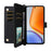 For vivo Y39 5G  /  Y300i 5G Wallet Case with Shoulder / Wrist Strap Leather Phone Cover Stand - Black - 2
