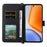 For vivo Y39 5G  /  Y300i 5G Wallet Case with Shoulder / Wrist Strap Leather Phone Cover Stand - Black - 4