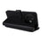 For vivo Y39 5G  /  Y300i 5G Wallet Case with Shoulder / Wrist Strap Leather Phone Cover Stand - Black - 6