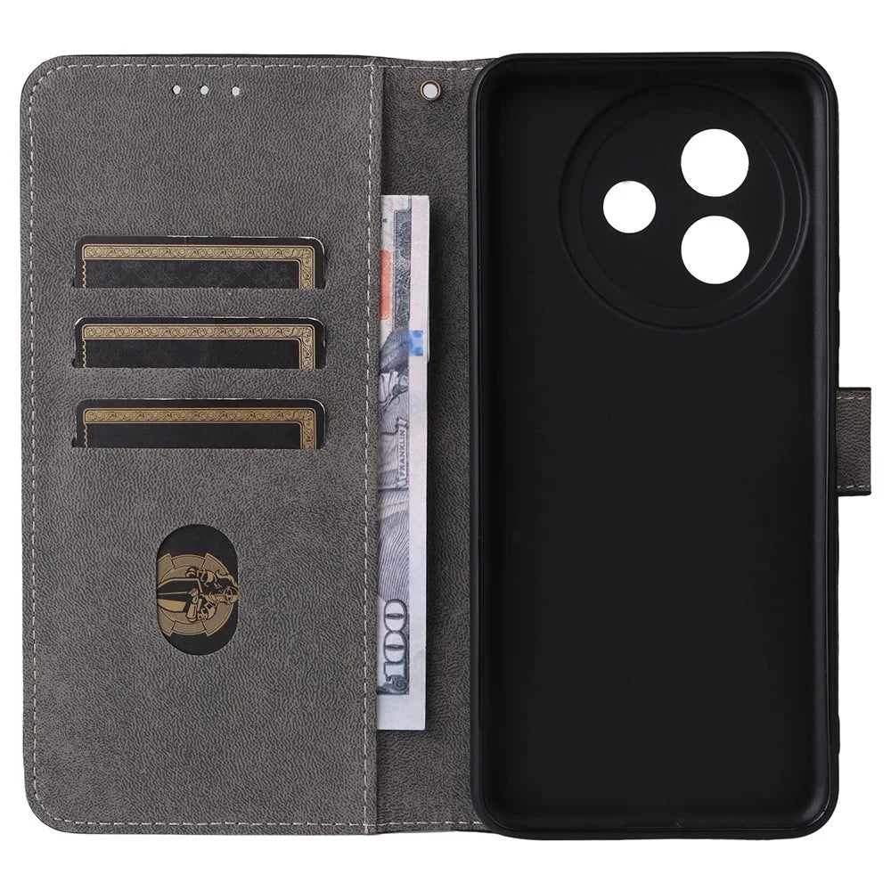 For vivo Y39 5G / Y300i 5G Case Wallet RFID Blocking PU Leather Cover Viewing Stand - Blue - 3