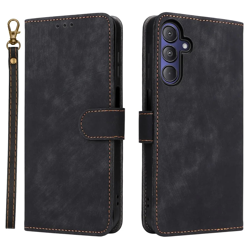 For Gabb Phone 4 Pro Case Wallet RFID Blocking PU Leather Cover Viewing Stand - Black - 1