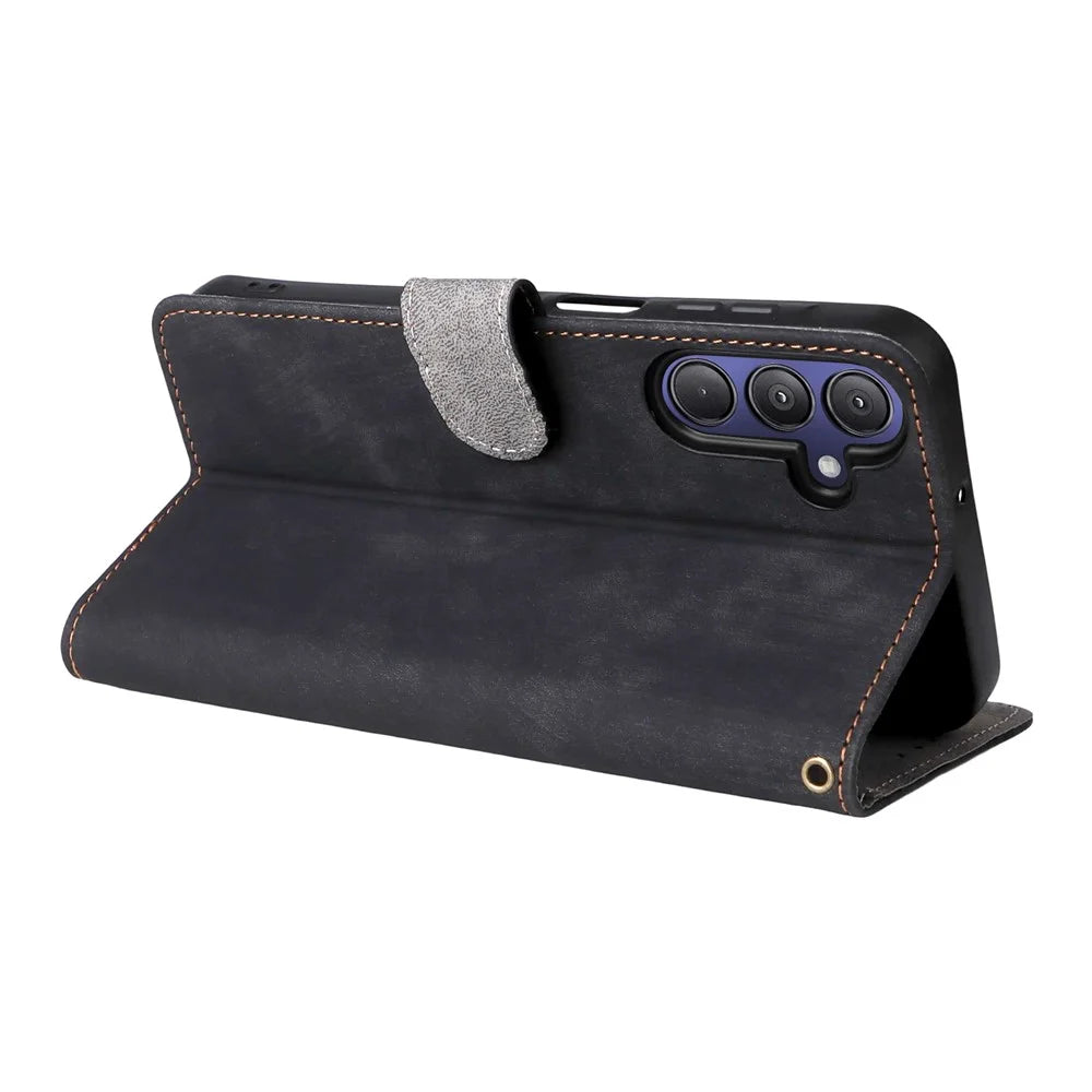 For Gabb Phone 4 Pro Case Wallet RFID Blocking PU Leather Cover Viewing Stand - Black - 5