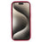 For iPhone 15 Pro Max Case Leopard Print TPU Precise Cutout Phone Cover - Red - 2