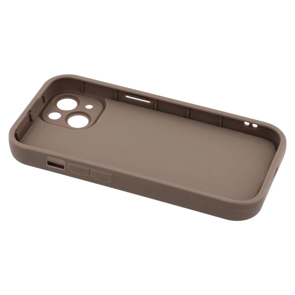For iPhone 14 Case Leopard Print TPU Precise Cutout Phone Cover - Brown - 6