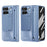 For Google Pixel 10 Pro Fold Case Kickstand Hinge PC Phone Cover with Tempered Glass Film, Stylus - Blue - 2