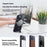 For iPhone 14 Case Compatible with MagSafe Rotating Straight Kickstand TPU + PC Matte Phone Cover - Black - 3