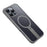 For iPhone 15 Pro Max Case Compatible with MagSafe Rotating Straight Kickstand TPU + PC Matte Phone Cover - Grey - 1