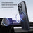 For iPhone 16 Pro Max Case Compatible with MagSafe Rotating Straight Kickstand TPU + PC Matte Phone Cover - Black - 3