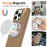 For iPhone 15 Pro Magnetic Case Compatible with MagSafe TPU Phone Back Cover with Lanyard - Gold - 2