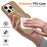 For iPhone 15 Pro Magnetic Case Compatible with MagSafe TPU Phone Back Cover with Lanyard - Gold - 6