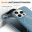 For iPhone 15 Pro Max Magnetic Case Compatible with MagSafe TPU Phone Back Cover with Lanyard - Blue - 3