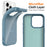 For iPhone 15 Pro Max Magnetic Case Compatible with MagSafe TPU Phone Back Cover with Lanyard - Blue - 5