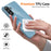 For Samsung Galaxy A36 5G Magnetic Case TPU Phone Back Cover with Lanyard - Blue - 5