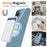For Samsung Galaxy A36 5G Magnetic Case TPU Phone Back Cover with Lanyard - Blue - 7