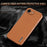 AZNS For iPhone 17e / 16e Case Electroplating Carbon Fiber Texture PU + TPU Phone Cover - Brown - 3