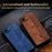 AZNS For iPhone 17e / 16e Case Protective PU Leather Covered TPU Phone Shell - Brown - 6