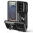 For Samsung Galaxy S25 Ultra Case PC + TPU Kickstand Phone Back Cover with Camera Slider - Black - 1