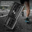 For Samsung Galaxy S25 Ultra Case PC + TPU Kickstand Phone Back Cover with Camera Slider - Black - 2