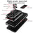 For Samsung Galaxy S25 Ultra Case PC + TPU Kickstand Phone Back Cover with Camera Slider - Black - 7
