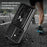 For Samsung Galaxy A26 5G Case PC + TPU Kickstand Phone Back Cover with Camera Slider - Black - 2