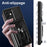 For Samsung Galaxy A26 5G Case PC + TPU Kickstand Phone Back Cover with Camera Slider - Black - 4