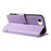 For iPhone 17e / 16e Wallet Case Cat Pattern Imprint Leather Phone Cover with Wrist Strap - Light Purple - 4